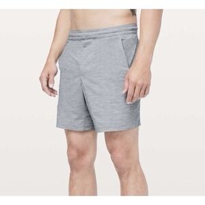 Lululemon Men's  Pace Breaker Short Linerless 7 Swift Heather Allover Size Large